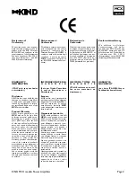 Предварительный просмотр 4 страницы Kind MCX 124 User Manual