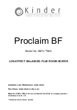 Kinder KBFL**RN2 Installation And Maintenance Instructions Manual preview