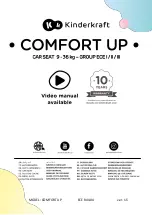 Kinderkraft Comfort Up Manual preview