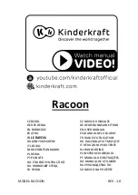 Kinderkraft Racoon 5902533913732 User Manual preview