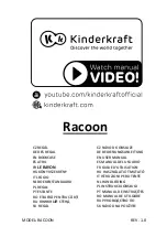 Preview for 1 page of Kinderkraft Racoon 5902533913732 User Manual