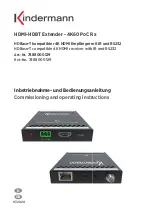 Preview for 1 page of Kindermann 4K60 PoC Rx Commissioning And Operating Instructions