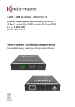 Kindermann 4K60 PoC TX Commissioning And Operating Instructions предпросмотр