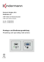 Kindermann 7456000546 Mounting And Operating Instructions preview