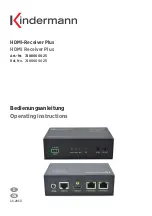 Preview for 1 page of Kindermann 7488000025 Operating Instructions Manual