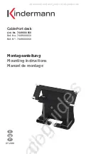 Kindermann CablePort desk Mounting Instructions preview