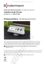 Kindermann CablePort desk2 80 turn Mounting Instructions preview