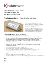 Preview for 1 page of Kindermann CablePort desk2 80 Mounting Instructions