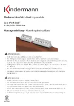 Kindermann CablePort desk2 Mounting Instructions preview