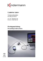 Preview for 1 page of Kindermann CablePort table2 Mounting Instructions