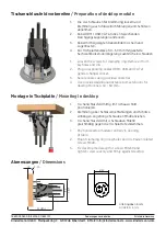 Preview for 4 page of Kindermann CablePort table2 Mounting Instructions