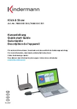 Предварительный просмотр 1 страницы Kindermann Klick & Show Quick Start Manual