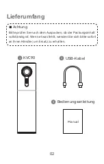 Предварительный просмотр 3 страницы Kindermann KVC90 User Manual