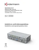 Preview for 1 page of Kindermann QuickSelect 3.0+ Installation And Operating Instructions Manual