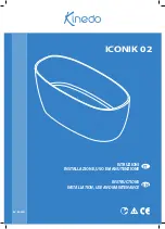 Preview for 1 page of Kinedo ICONIK 02 Installation, Use And Maintenance Instructions