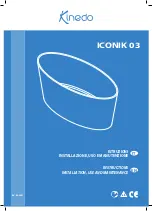 Preview for 1 page of Kinedo ICONIK 03 Instructions & Installation Manual