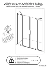 Preview for 1 page of Kinedo Kinequartz brackets P PA8070C2CED Installation Instructions Manual