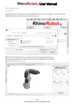 Предварительный просмотр 9 страницы Kinematiq SAS RhinoRobot3 User Manual