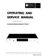 Предварительный просмотр 1 страницы Kinemetrics 468-DC-MRS Operating And Service Manual