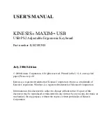 Preview for 3 page of Kinesis MAXIM USB User Manual