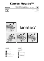 Предварительный просмотр 1 страницы Kinetec Maestra Series User Manual