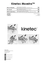 Kinetec Maestra User Manual предпросмотр