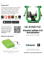 kinetic inRide 3.0 Installation Manuals предпросмотр