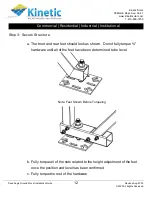 Preview for 12 page of kinetic KLGM Installation Manual