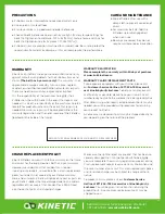 Preview for 3 page of kinetic T-2600 User Manual