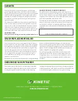 Preview for 36 page of kinetic T-2800 User Manual