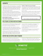 Preview for 24 page of kinetic T-6100 Manual