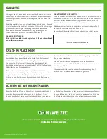 Preview for 12 page of kinetic T-6200 Manual