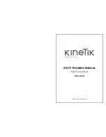 Kinetik BPM1 Staff Training Manual предпросмотр