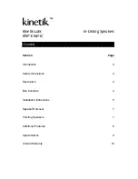 Preview for 2 page of Kinetik KISP-E160-IC Instruction Manual