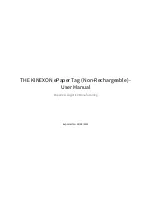 KINEXON ePaper Tag User Manual предпросмотр