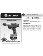 Preview for 1 page of King Canada 8014 Instruction Manual