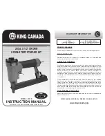 Предварительный просмотр 1 страницы King Canada 8121S Instruction Manual