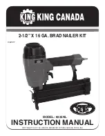 Preview for 1 page of King Canada 8225NL Instruction Manual