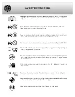 Предварительный просмотр 4 страницы King Canada 8245RN Instruction Manual