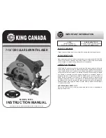 Preview for 1 page of King Canada 8307L Instruction Manual