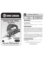 Предварительный просмотр 1 страницы King Canada 8329 Instruction Manual