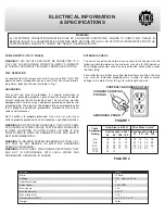 Preview for 4 page of King Canada 8342N Instruction Manual