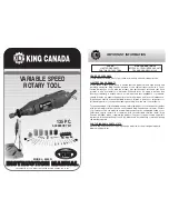 King Canada 8353N Instruction Manual предпросмотр