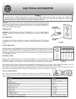 Preview for 6 page of King Canada 8385NS Instruction Manual