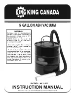 Preview for 1 page of King Canada 8521AV Instruction Manual