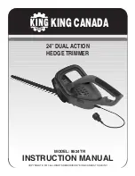 King Canada 8524TR Instruction Manual preview