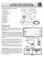 Предварительный просмотр 3 страницы King Canada 8530LP Instruction Manual