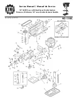 King Canada KC-110C Service Manual preview