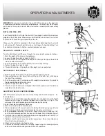 Предварительный просмотр 9 страницы King Canada KC-116FN Instruction Manual