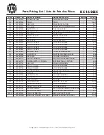 Preview for 3 page of King Canada KC-162SSC Parts Manual